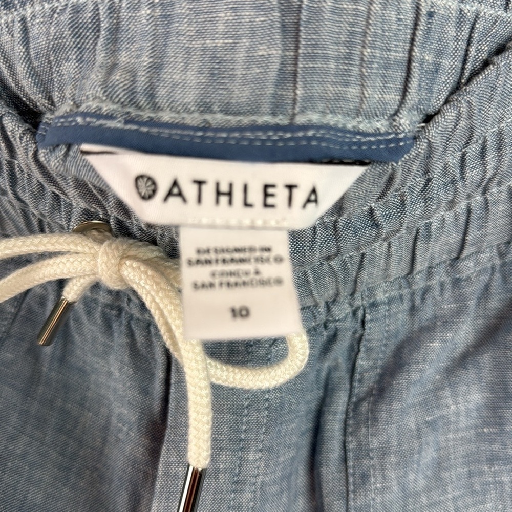 Athleta Cabo Linen Jogger Pant 10 - Picture 7 of 9